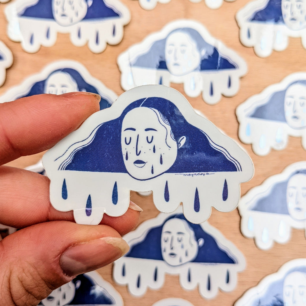 Crying Rain Holo Sticker