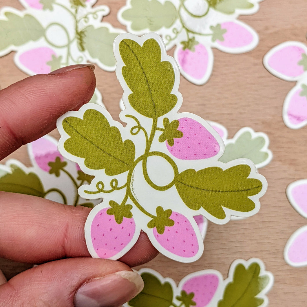 Strawberries Translucent Sticker