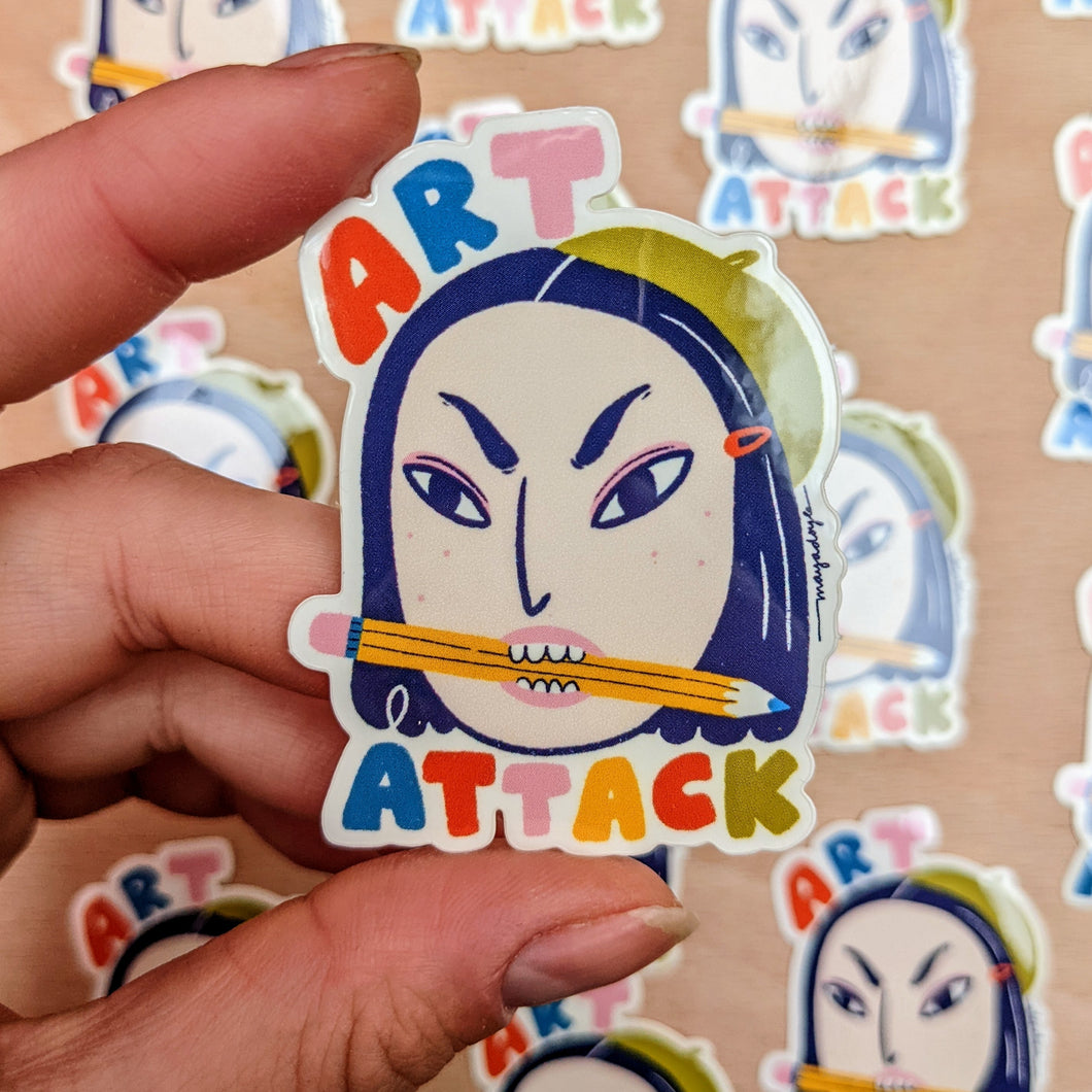 Art Attack Sticker