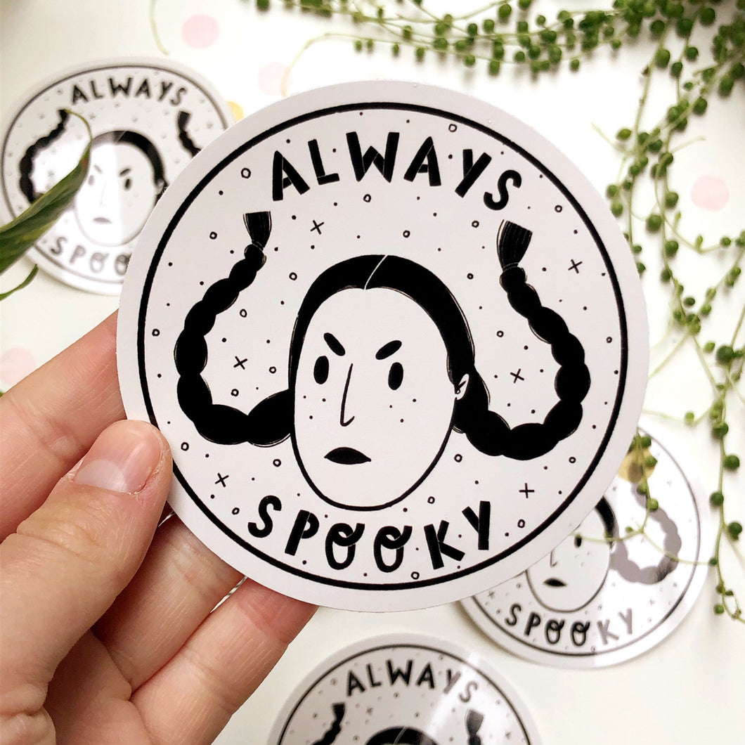 Always Spooky Round Sticker - Maya Doyle